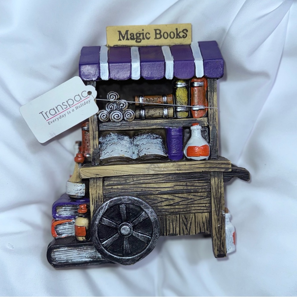 NWT Transpac Magic‎ Books Cart LED Halloween Decoration